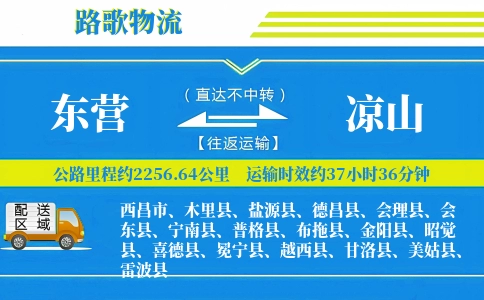 东营到甘洛县物流专线