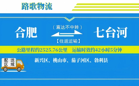 合肥到七台河物流专线