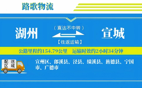 湖州到广德物流专线