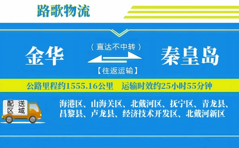 金华到秦皇岛物流专线