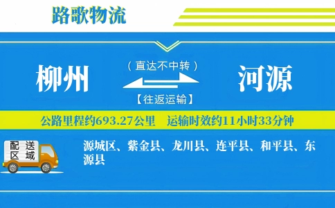 柳州到和平县物流专线