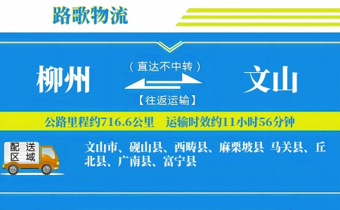 柳州到文山物流专线