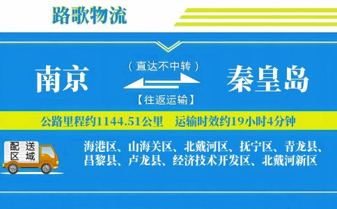 南京到秦皇岛物流专线